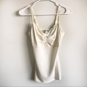 White House Black Market White Sweetheart Cami